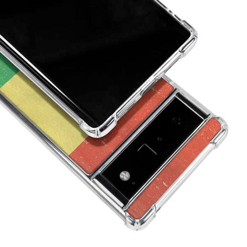 Bolivia Flag Distressed Google Pixel 6 Clear Case